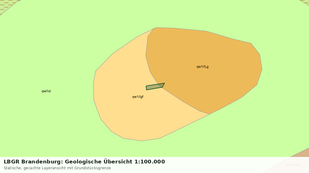 Statische Kartenansicht: LBGR Brandenburg: Geologische Übersicht 1:100.000