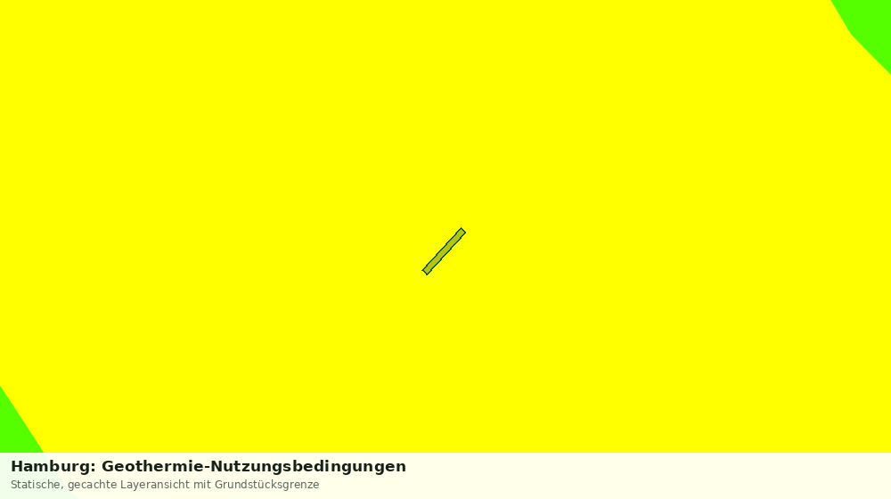 Statische Kartenansicht: Hamburg: Geothermie-Nutzungsbedingungen