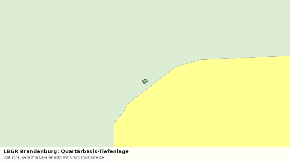 Statische Kartenansicht: LBGR Brandenburg: Quartärbasis-Tiefenlage