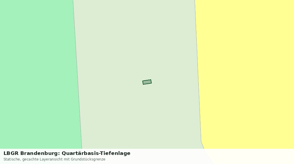 Statische Kartenansicht: LBGR Brandenburg: Quartärbasis-Tiefenlage