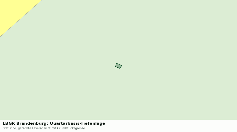 Statische Kartenansicht: LBGR Brandenburg: Quartärbasis-Tiefenlage