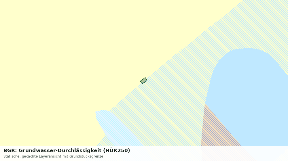 Statische Kartenansicht: BGR: Grundwasser-Durchlässigkeit (HÜK250)