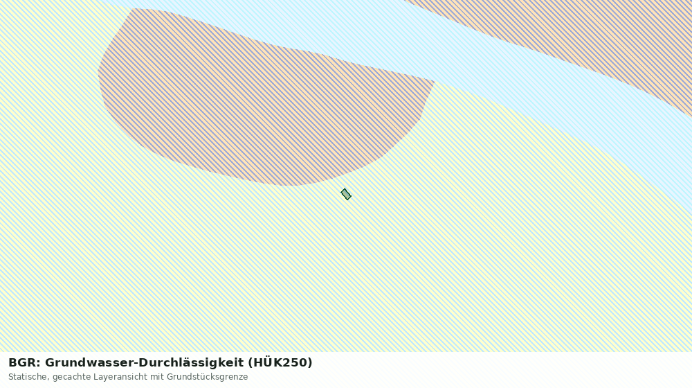 Statische Kartenansicht: BGR: Grundwasser-Durchlässigkeit (HÜK250)