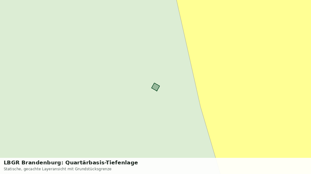 Statische Kartenansicht: LBGR Brandenburg: Quartärbasis-Tiefenlage