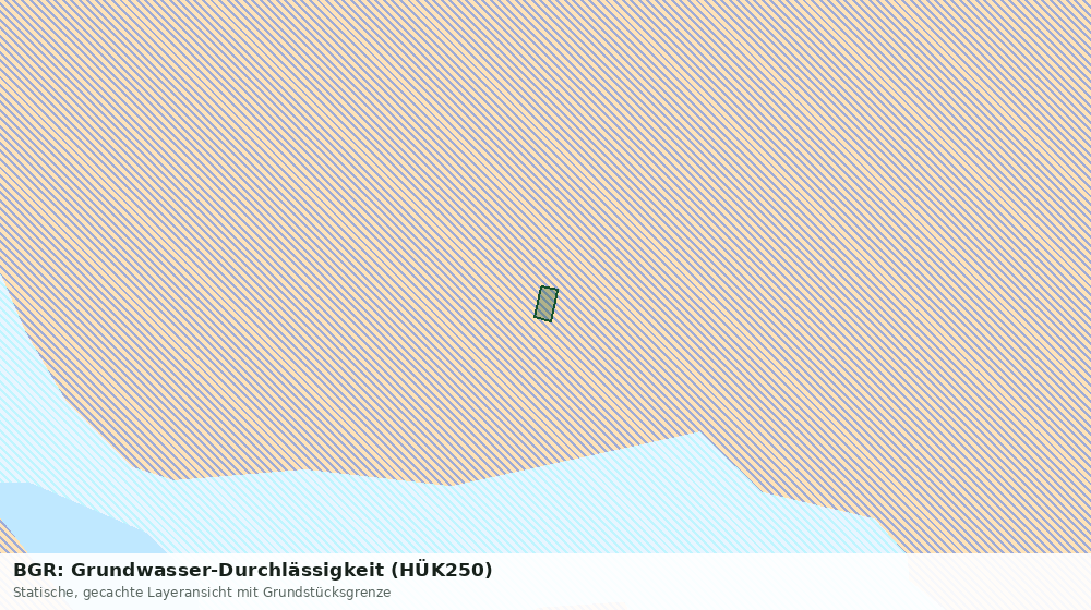Statische Kartenansicht: BGR: Grundwasser-Durchlässigkeit (HÜK250)