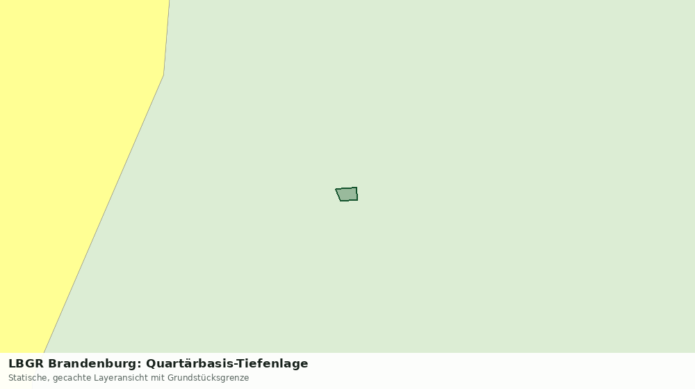Statische Kartenansicht: LBGR Brandenburg: Quartärbasis-Tiefenlage