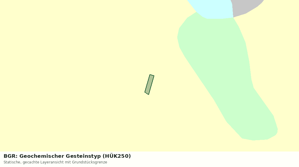 Statische Kartenansicht: BGR: Geochemischer Gesteinstyp (HÜK250)