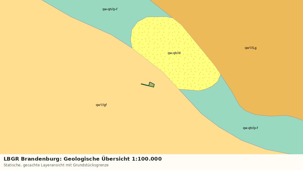 Statische Kartenansicht: LBGR Brandenburg: Geologische Übersicht 1:100.000