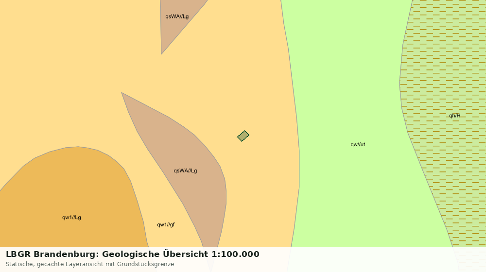 Statische Kartenansicht: LBGR Brandenburg: Geologische Übersicht 1:100.000