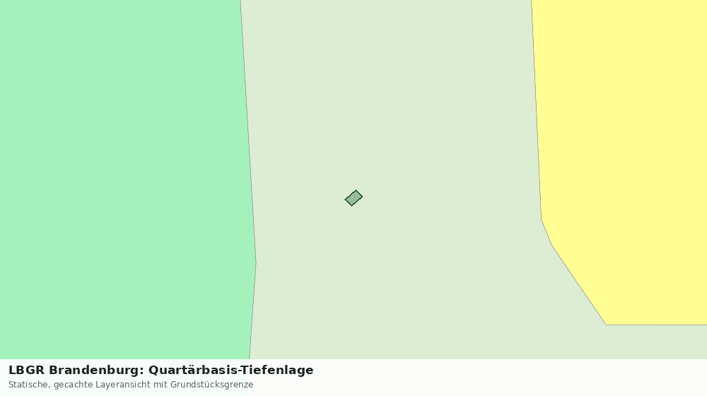 Statische Kartenansicht: LBGR Brandenburg: Quartärbasis-Tiefenlage