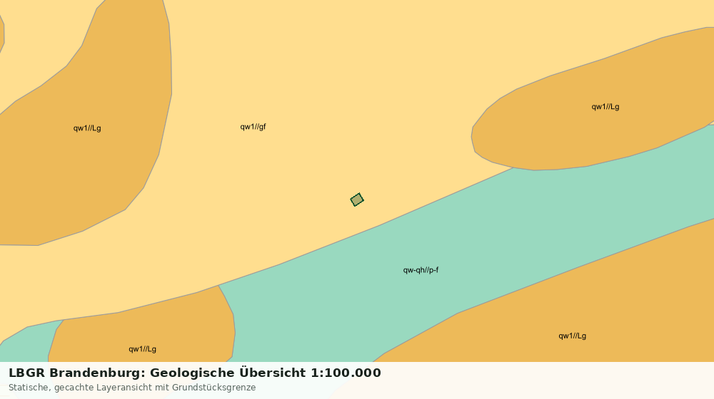 Statische Kartenansicht: LBGR Brandenburg: Geologische Übersicht 1:100.000