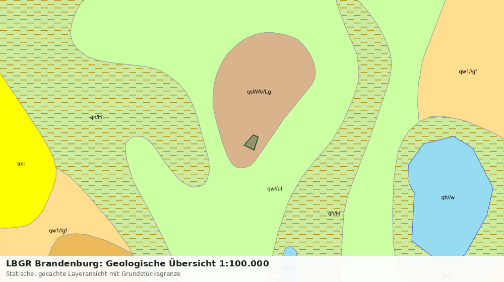 Statische Kartenansicht: LBGR Brandenburg: Geologische Übersicht 1:100.000