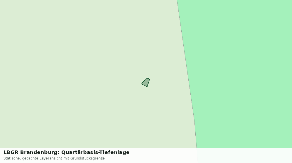 Statische Kartenansicht: LBGR Brandenburg: Quartärbasis-Tiefenlage