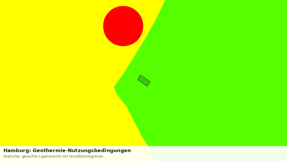 Statische Kartenansicht: Hamburg: Geothermie-Nutzungsbedingungen