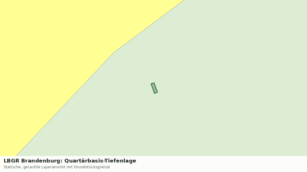 Statische Kartenansicht: LBGR Brandenburg: Quartärbasis-Tiefenlage