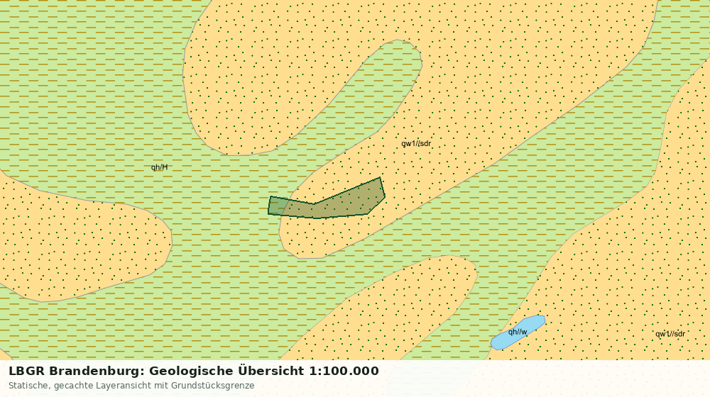 Statische Kartenansicht: LBGR Brandenburg: Geologische Übersicht 1:100.000