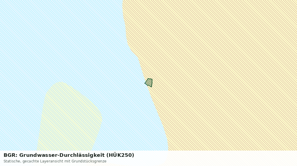 Statische Kartenansicht: BGR: Grundwasser-Durchlässigkeit (HÜK250)