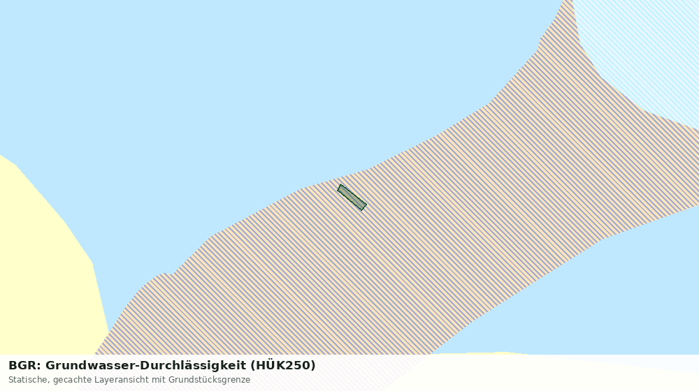 Statische Kartenansicht: BGR: Grundwasser-Durchlässigkeit (HÜK250)