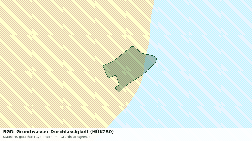 Statische Kartenansicht: BGR: Grundwasser-Durchlässigkeit (HÜK250)