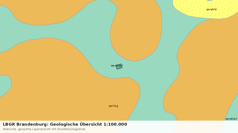 Statische Kartenansicht: LBGR Brandenburg: Geologische Übersicht 1:100.000