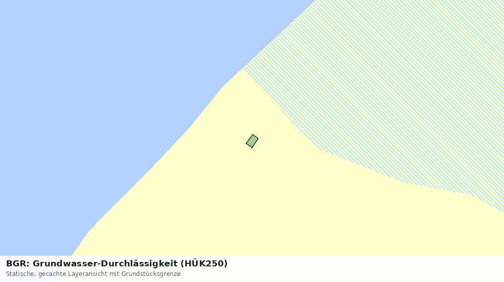 Statische Kartenansicht: BGR: Grundwasser-Durchlässigkeit (HÜK250)