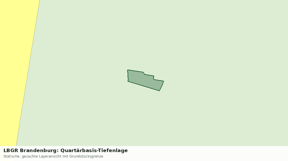 Statische Kartenansicht: LBGR Brandenburg: Quartärbasis-Tiefenlage