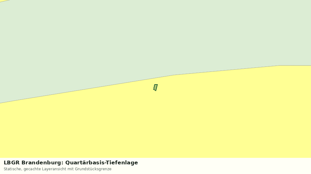 Statische Kartenansicht: LBGR Brandenburg: Quartärbasis-Tiefenlage