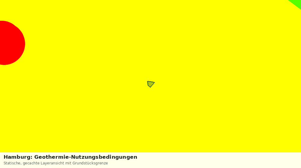 Statische Kartenansicht: Hamburg: Geothermie-Nutzungsbedingungen