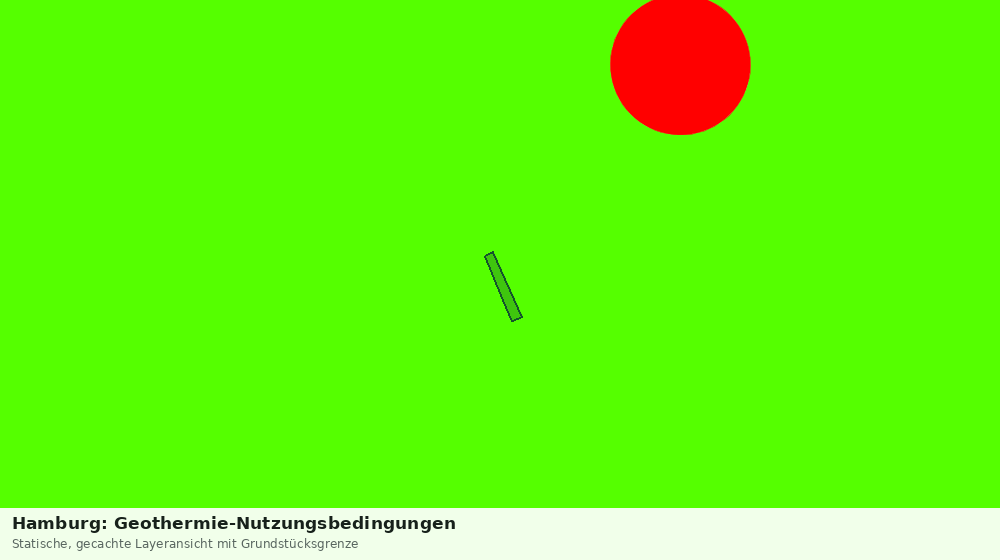 Statische Kartenansicht: Hamburg: Geothermie-Nutzungsbedingungen