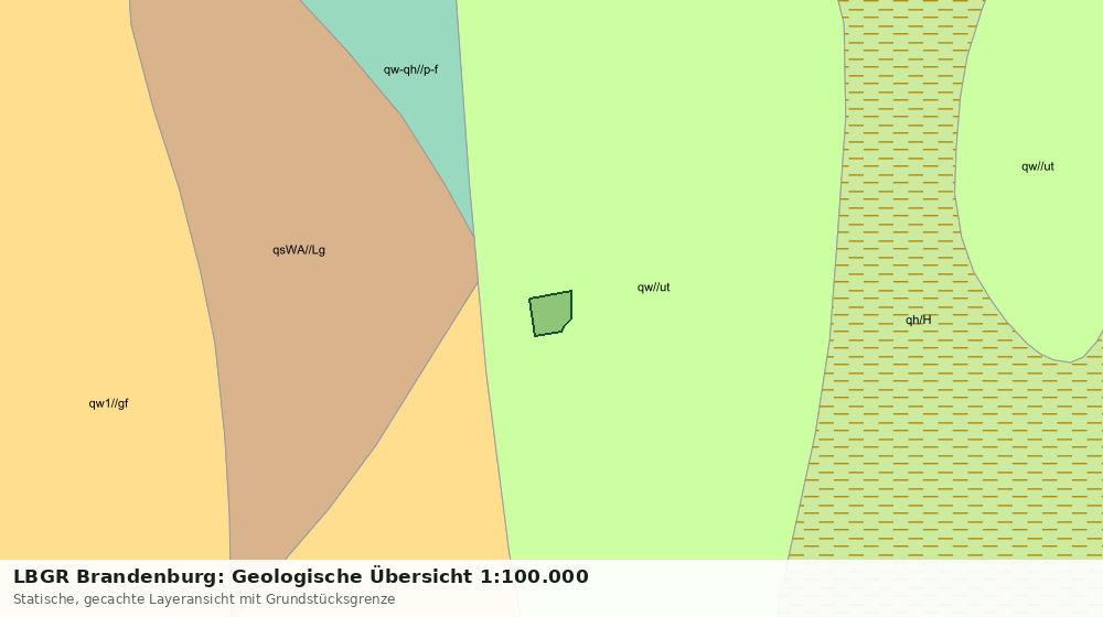 Statische Kartenansicht: LBGR Brandenburg: Geologische Übersicht 1:100.000