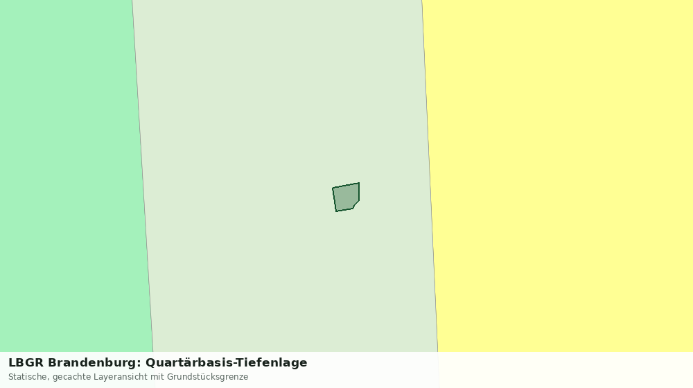 Statische Kartenansicht: LBGR Brandenburg: Quartärbasis-Tiefenlage