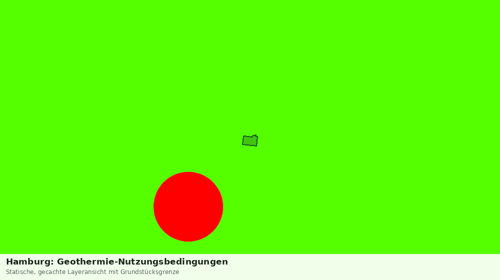 Statische Kartenansicht: Hamburg: Geothermie-Nutzungsbedingungen