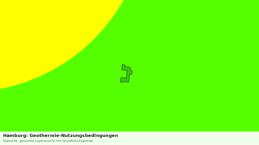 Statische Kartenansicht: Hamburg: Geothermie-Nutzungsbedingungen