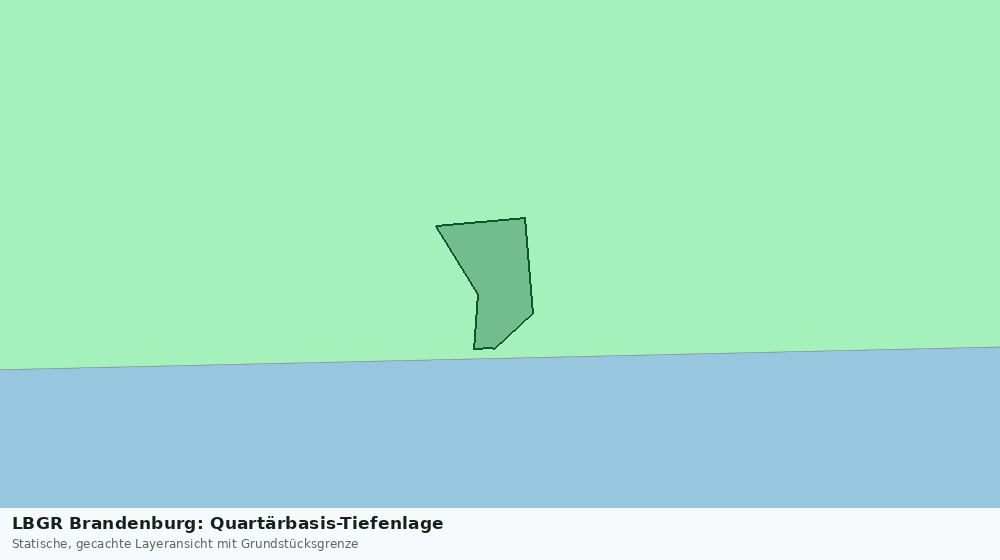 Statische Kartenansicht: LBGR Brandenburg: Quartärbasis-Tiefenlage