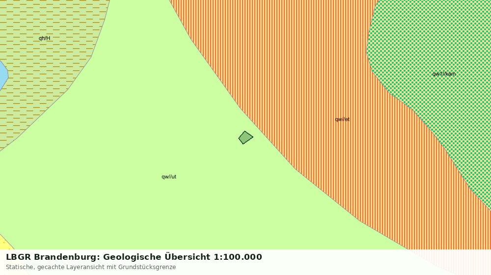 Statische Kartenansicht: LBGR Brandenburg: Geologische Übersicht 1:100.000