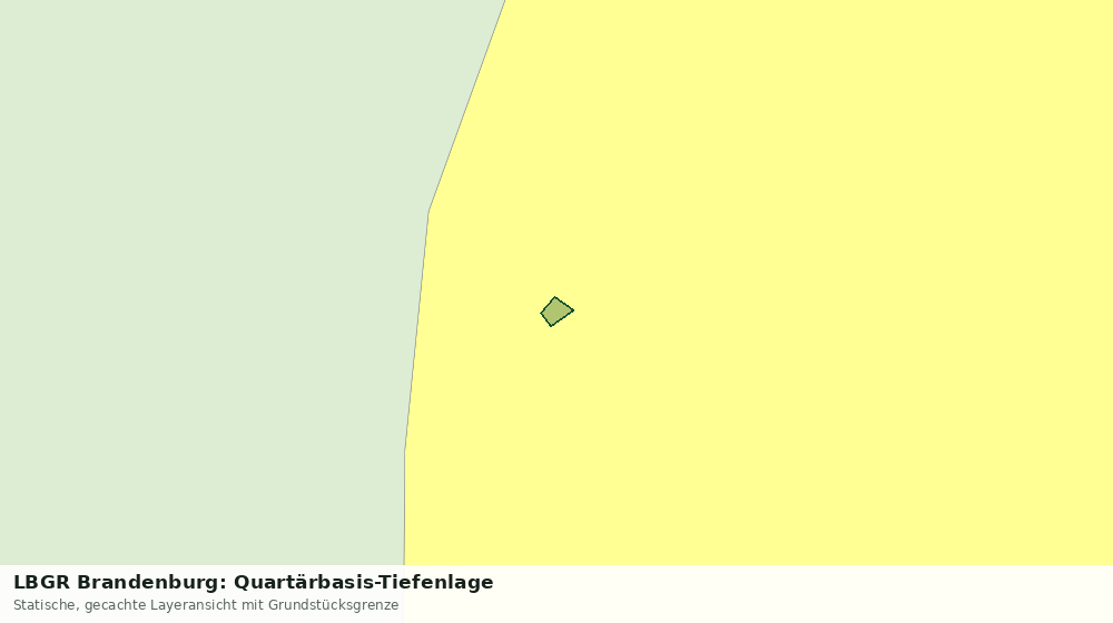 Statische Kartenansicht: LBGR Brandenburg: Quartärbasis-Tiefenlage
