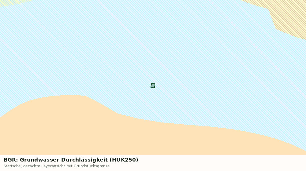 Statische Kartenansicht: BGR: Grundwasser-Durchlässigkeit (HÜK250)