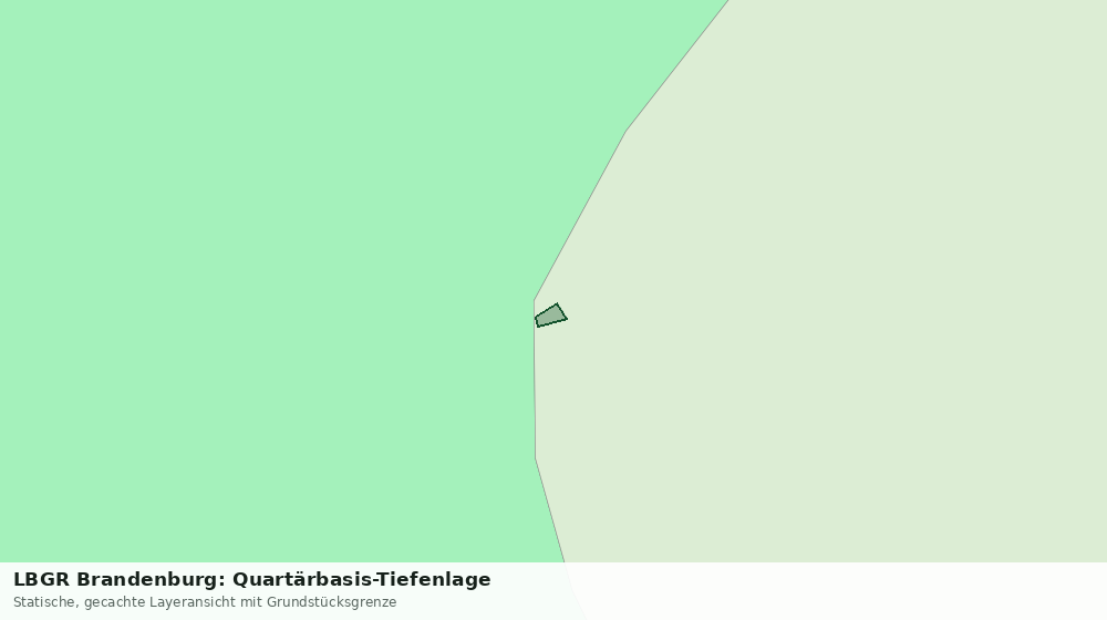 Statische Kartenansicht: LBGR Brandenburg: Quartärbasis-Tiefenlage