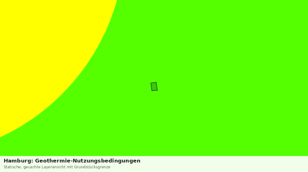 Statische Kartenansicht: Hamburg: Geothermie-Nutzungsbedingungen