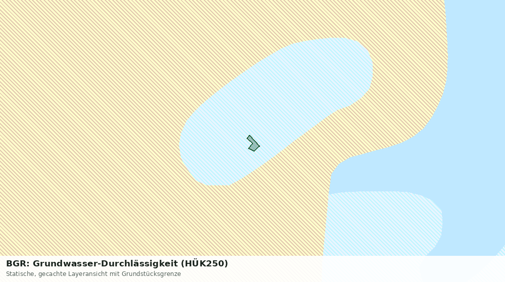 Statische Kartenansicht: BGR: Grundwasser-Durchlässigkeit (HÜK250)