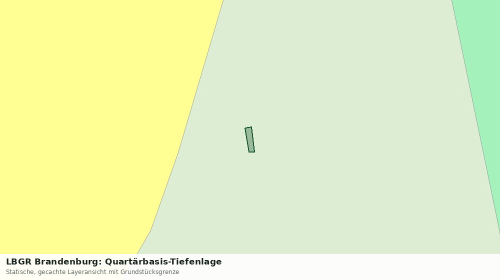 Statische Kartenansicht: LBGR Brandenburg: Quartärbasis-Tiefenlage