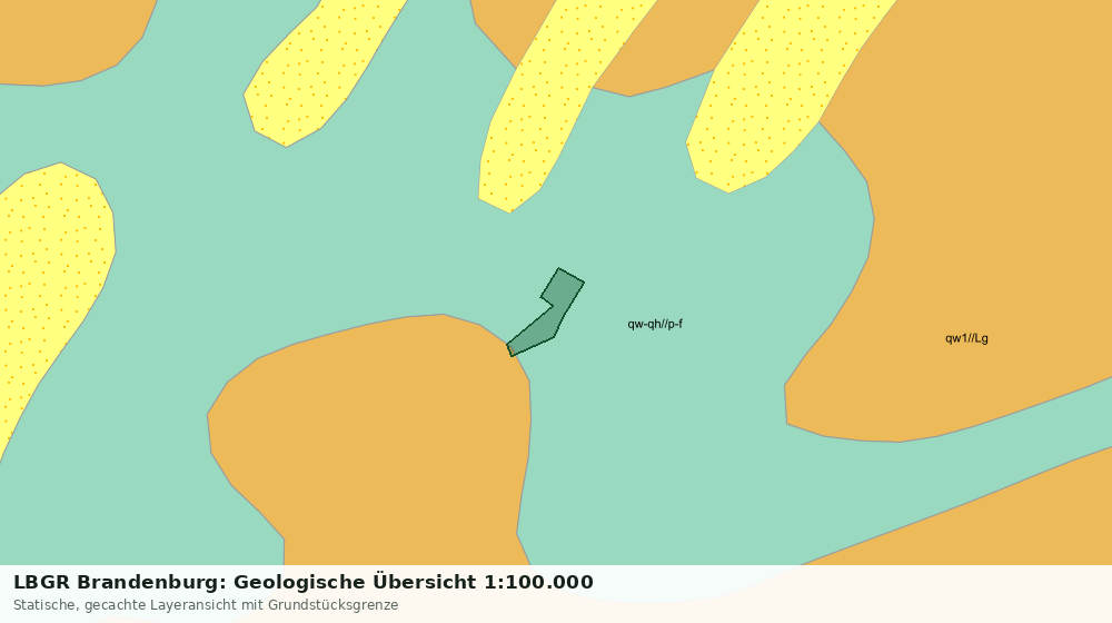 Statische Kartenansicht: LBGR Brandenburg: Geologische Übersicht 1:100.000