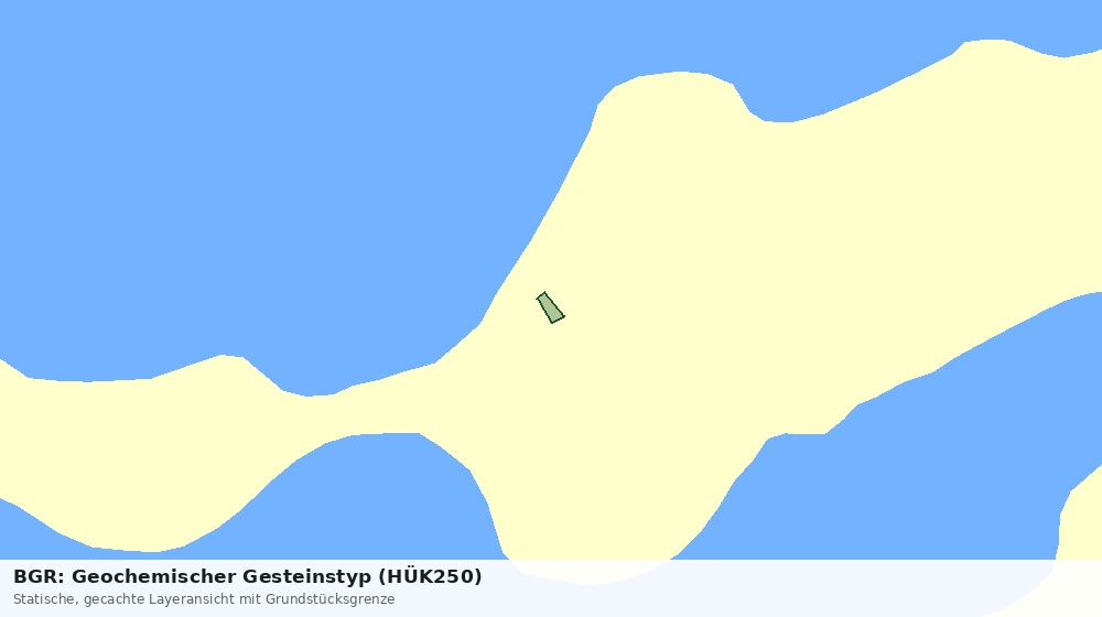 Statische Kartenansicht: BGR: Geochemischer Gesteinstyp (HÜK250)
