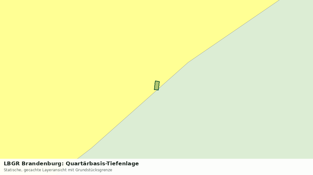 Statische Kartenansicht: LBGR Brandenburg: Quartärbasis-Tiefenlage