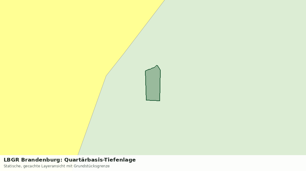 Statische Kartenansicht: LBGR Brandenburg: Quartärbasis-Tiefenlage