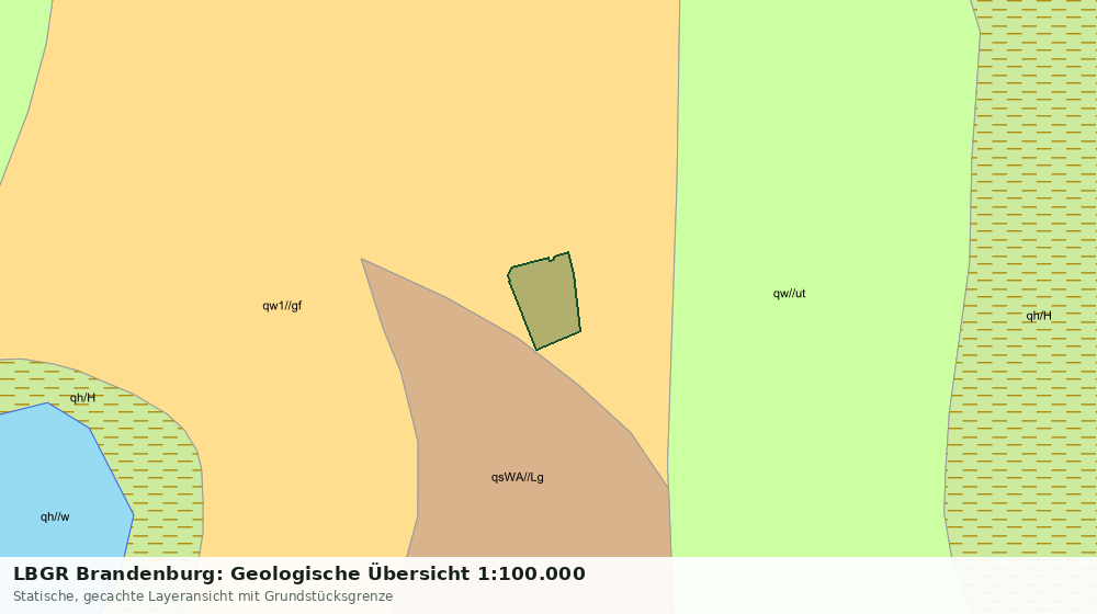 Statische Kartenansicht: LBGR Brandenburg: Geologische Übersicht 1:100.000