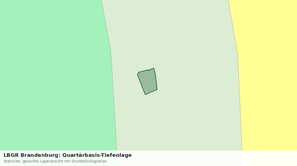 Statische Kartenansicht: LBGR Brandenburg: Quartärbasis-Tiefenlage