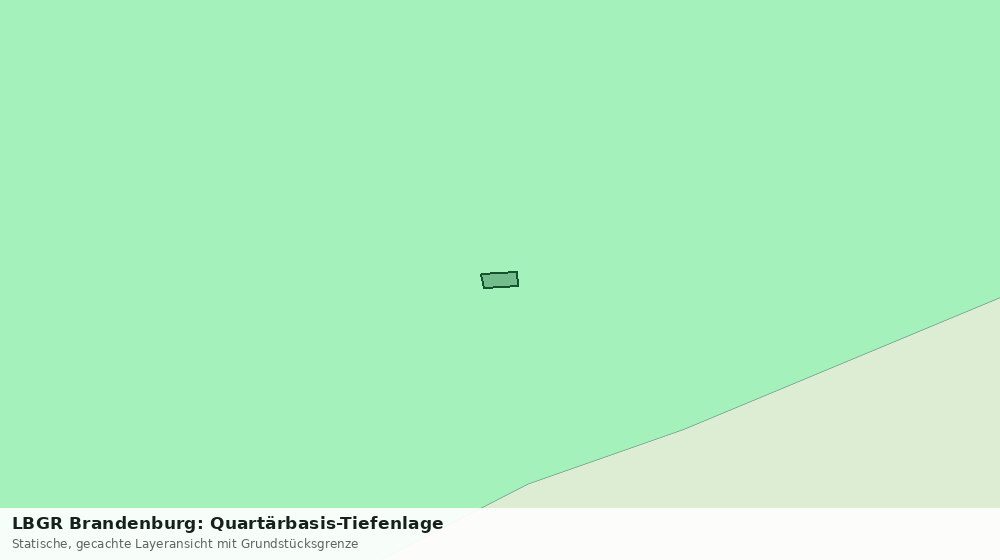 Statische Kartenansicht: LBGR Brandenburg: Quartärbasis-Tiefenlage