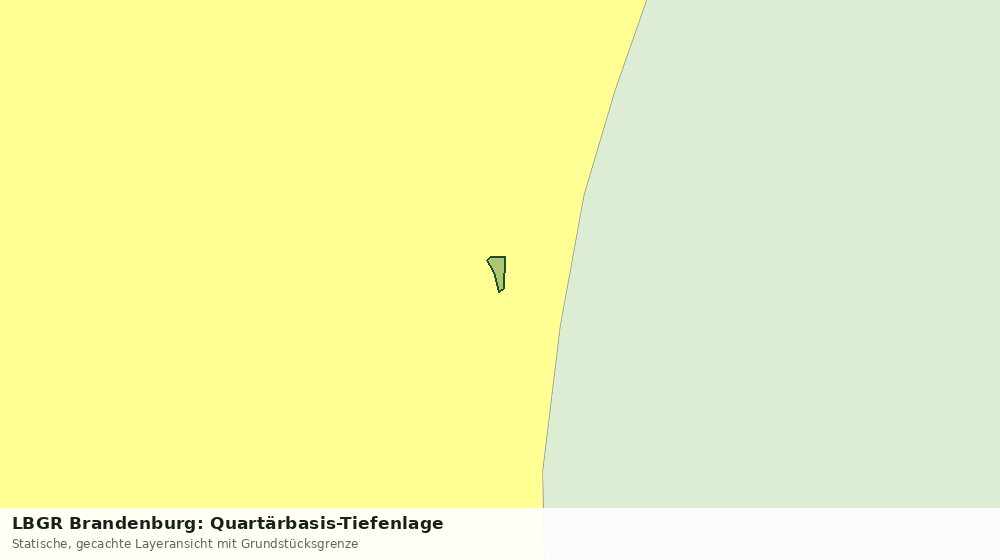 Statische Kartenansicht: LBGR Brandenburg: Quartärbasis-Tiefenlage