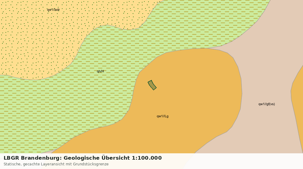 Statische Kartenansicht: LBGR Brandenburg: Geologische Übersicht 1:100.000